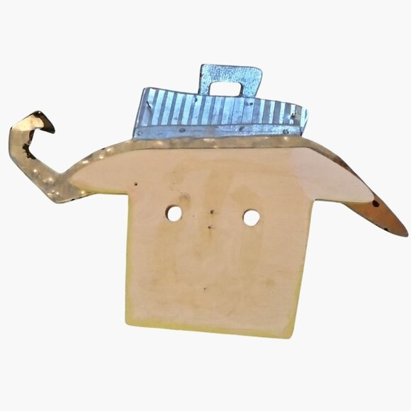 Handcrafted Witch Face Wall Craft Rustic Primitive - Picture 3 of 4